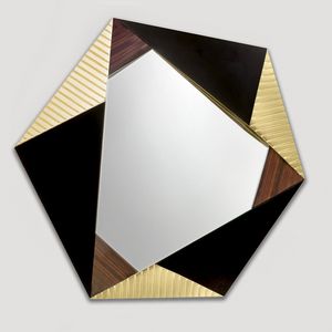 Ariel AR220, Hexagonal mirror with wooden frame