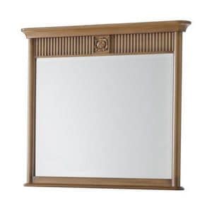 Art. CA721, Rectangular mirror with frame, ideal for chest of drawers
