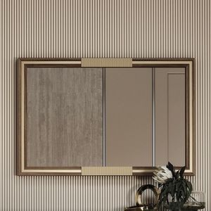 BRERA BRESPG / mirror, Rectangular mirror with canaletto walnut frame
