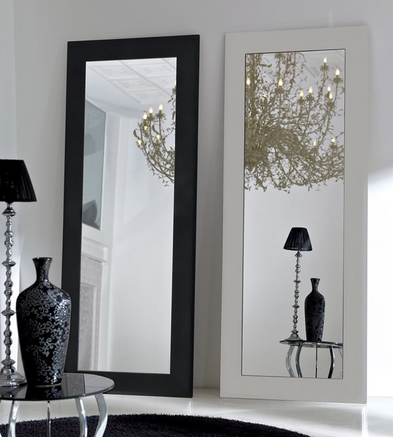 DYLAN, Rectangular wall mirror, with frame
