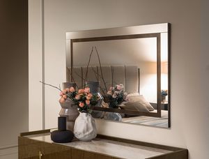 FIAMMA mirror, Rectangular mirror, with a linear design