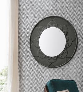 FLOWER SS402, Mirror with floral pattern frame