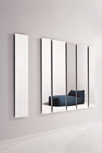Geometrika rectangular, Rectangular mirrors, accessorised with perimeter LED lighting