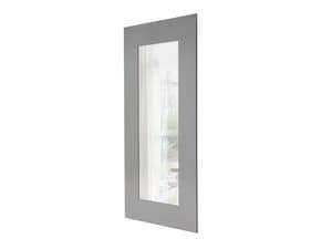 Iseo, Rectangular mirror with polished steel frame