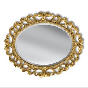 Luxury PASP7271, Oval carved mirror in gold leaf