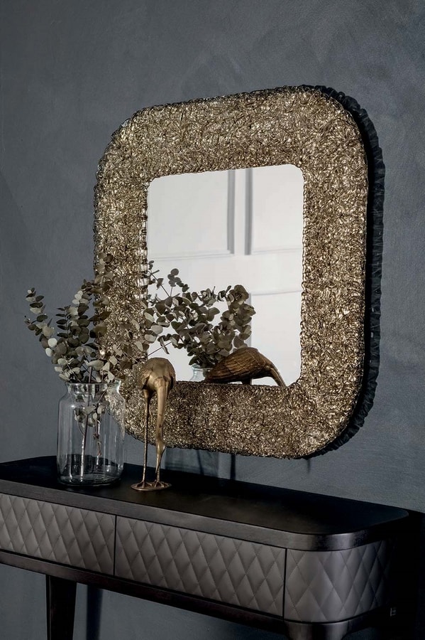 MACRABÈ
 mirrors, Mirrors with cast glass frame