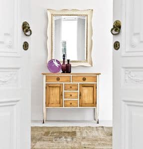 MARTE Art. 4956, Decorative mirror with lacquered wooden frame, classic