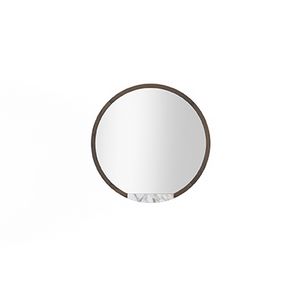 Mirror Coco 050, Round mirror with oak frame