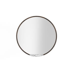 Mirror Coco 055, Round mirror with marble shelf