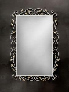 SP/310, Rectangular mirror with frame in wrought iron