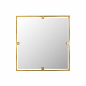 Urban Art. BR_M51, Square mirror with brass frame