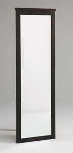 Zeno wardrobe mirror, Mirror with solid wood frame, for hotel room