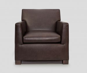 And, Armchair upholstered in leather