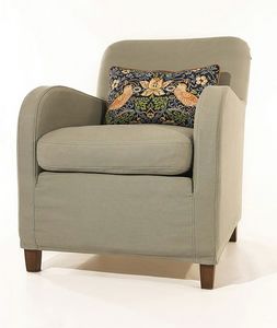 Anna, Armchair upholstered in fabric