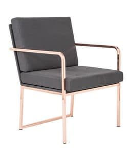 Art.Grace armchair, Stylish modern armchair for waiting areas