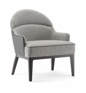 ASTON LOUNGE CHAIR 062 P, Armchair with pleasantly sinuous shapes