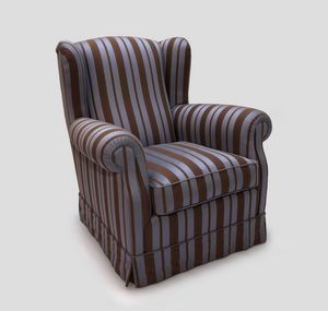 Bergere, Armchair with skirt with fabric covering