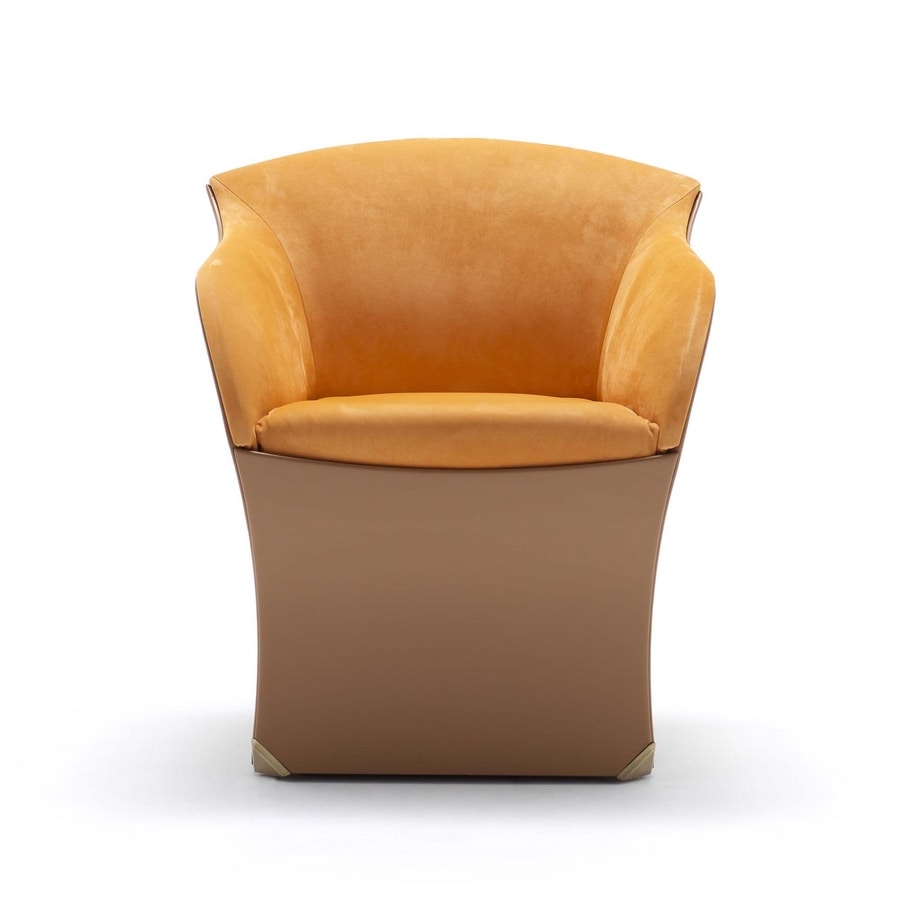Bona, Lounge armchair upholstered in leather