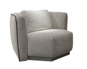 Cementina armchair, Modern armchair with hexagonal base