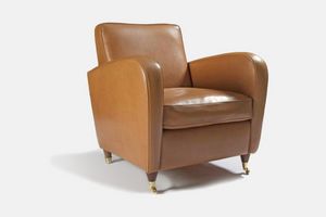 Charme, Leather armchair with wheels