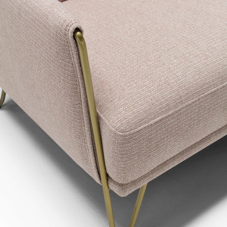 Diletta, Modern upholstered armchair