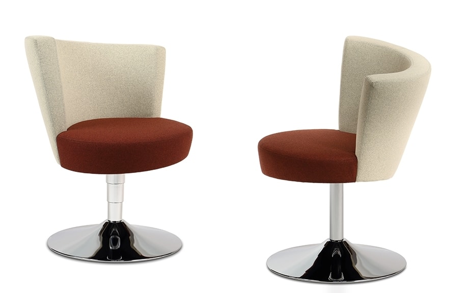 ELIPSE 10G, Swivel armchair for waiting rooms