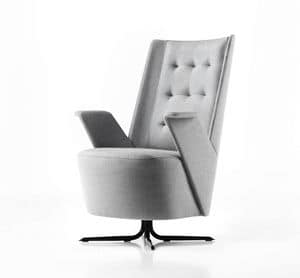 Embrace armchair, Ergonomic chair with spring system, for home or office