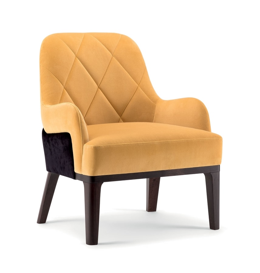 GILL LOUNGE CHAIR 070 P, Armchair with a deep seat