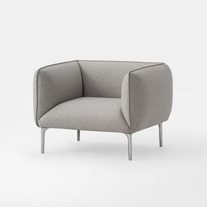 Klever, Armchair with soft and enveloping lines