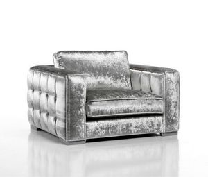 Kolossal, Armchair with square-patterned quilting on the outer frame