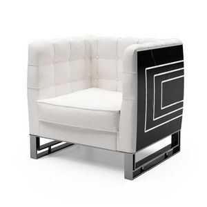 La Betulla, Armchair with structure in Nero Marquina marble