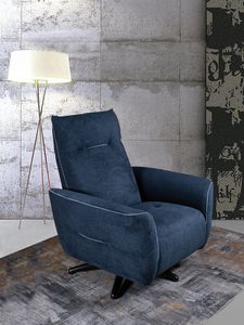Paros, Comfortable armchair with high backrest