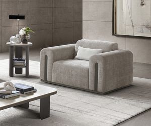 PERLA armchair, Contemporary armchair with soft shapes