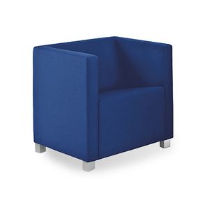 Rex 1P, Armchair with square design, for waiting areas