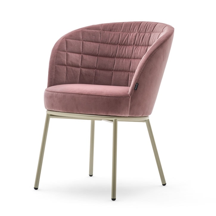 Rose 03930 - 03931 - 03934, Armchair with foamed shell