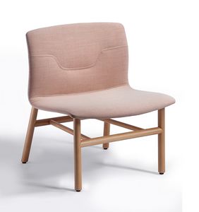 Slot Lounge, Upholstered armchair available with different base options