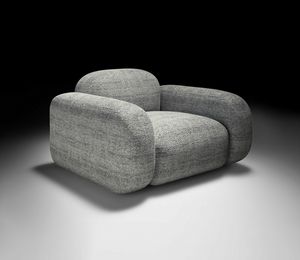 Stone Art. EST001, Design armchair with rounded shapes