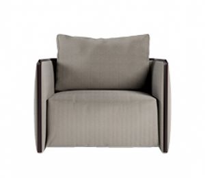 Trust armchair, Armchair with pillow with removable upholstery