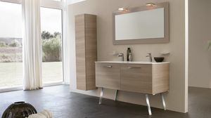 BLUES BL-10, Bathroom furniture complete in light elm