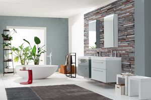 Byte 2.0 comp.03, Bathroom cabinet with drawers with handle