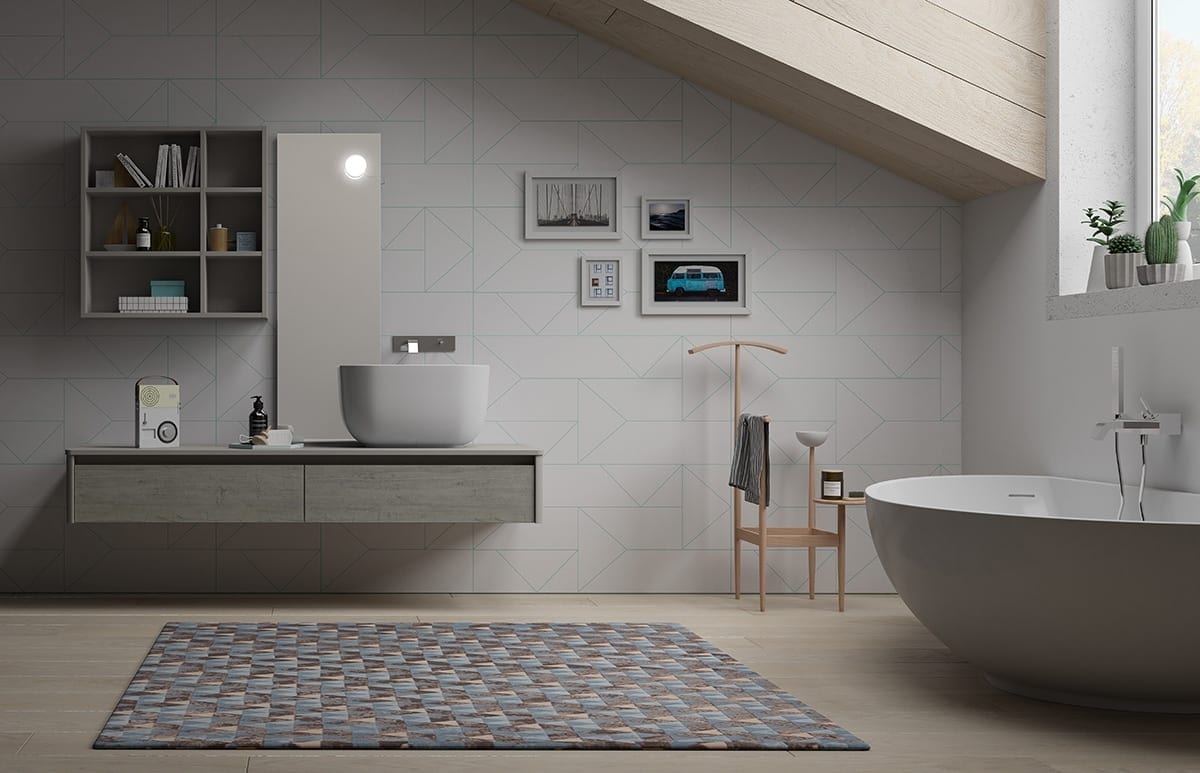 Wall Mounted Bathroom Cabinet Modern Style Idfdesign