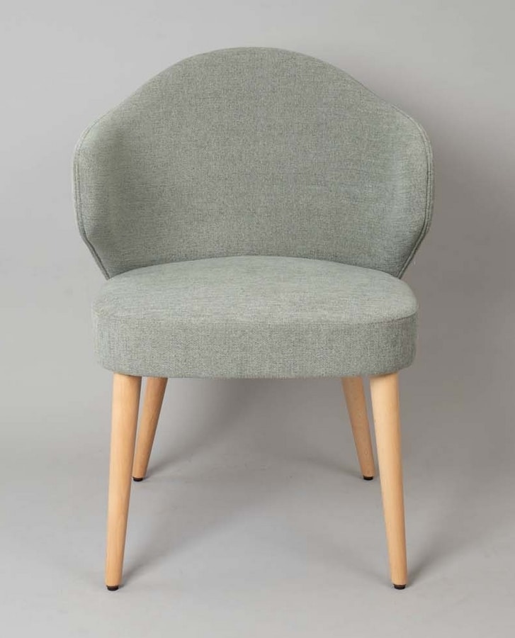BS478A – Poltrona, Upholstered armchair with upholstered back