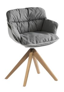 Choppy PL, Swivel armchair with a modern design