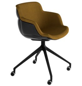 Choppy Sleek UR, Armchair with large seat and wheels