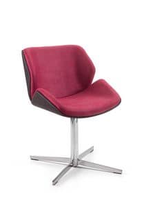 Codogn, Armchair with chrome base, for professional offices
