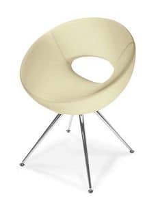 OASI 430, Armchair for waiting, available with different bases