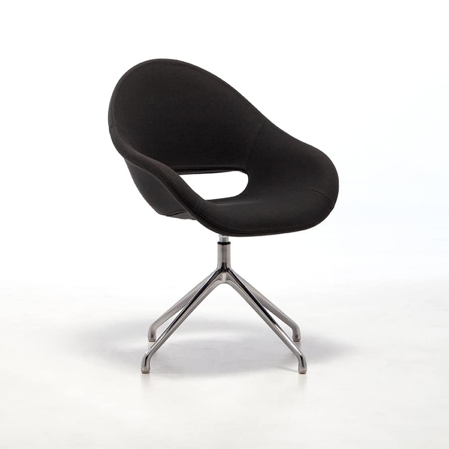 Palm SP, Swivel chair with shell in flame retardant foam