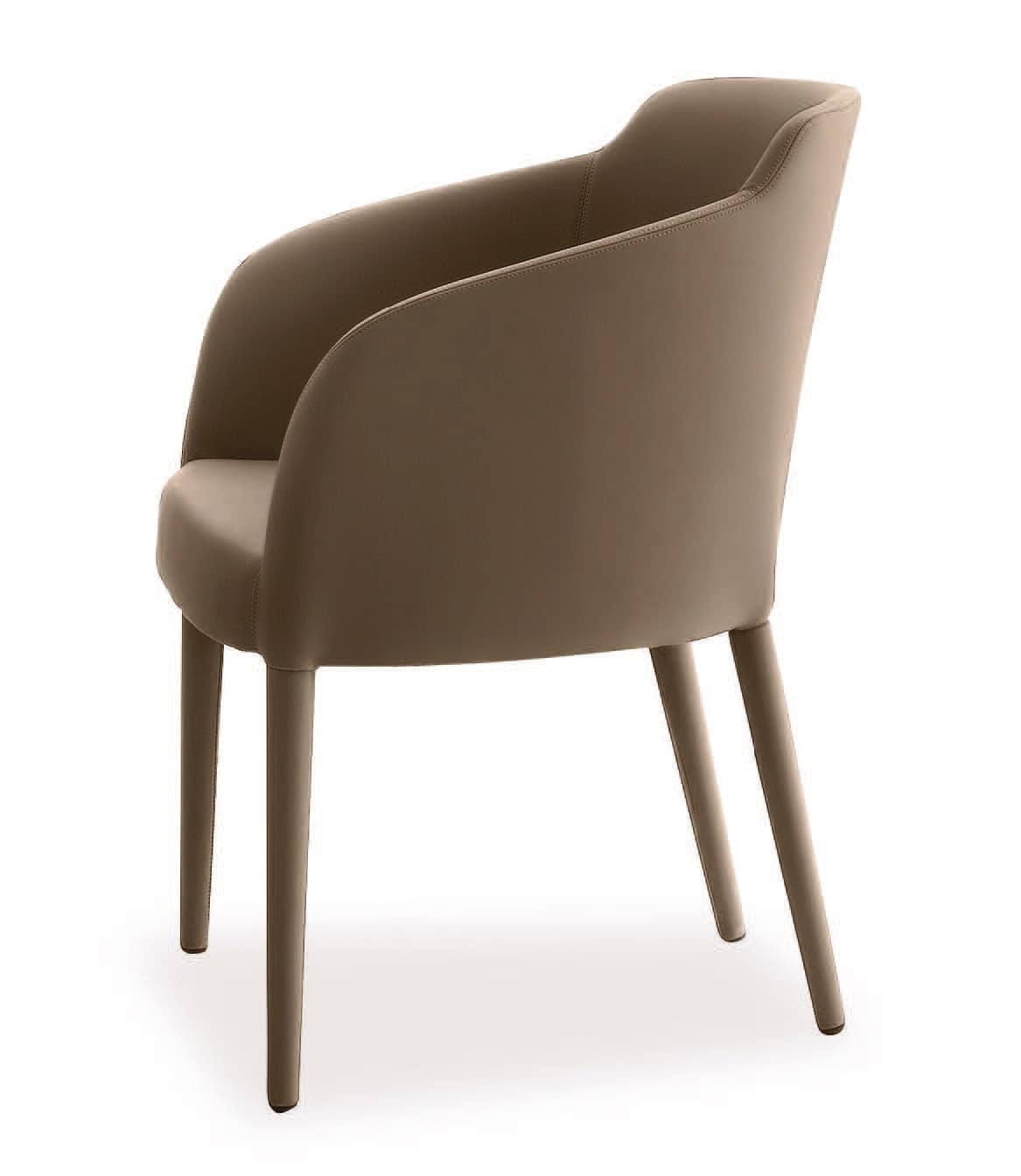 PL 5000, Armchair with wooden legs, in various colors