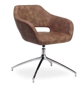 Regan, Chair with swivel seat suited for offices