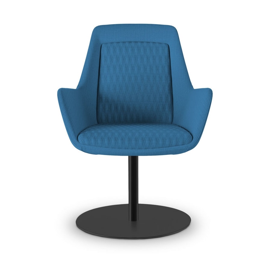 Roxy chair, Armchair with customizable metal base